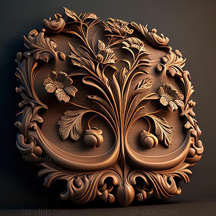 3D model st baroque (STL)